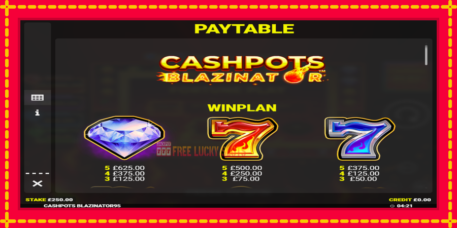 Cashpots Blazinator: สล็อตแมชชีนพร้อมกราฟิกที่ทันสมัย, รูปภาพ 4