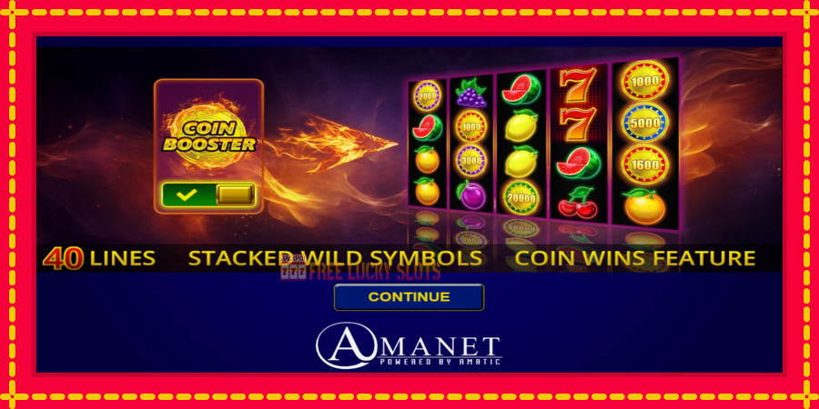 Blazing Coins 40: สล็อตแมชชีนพร้อมกราฟิกที่ทันสมัย, รูปภาพ 1