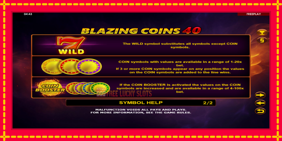 Blazing Coins 40: สล็อตแมชชีนพร้อมกราฟิกที่ทันสมัย, รูปภาพ 6