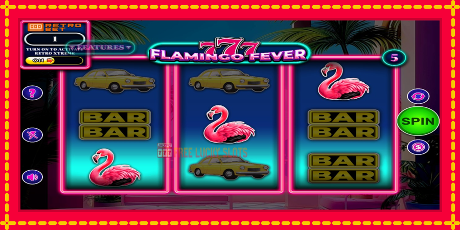 777 - Flamingo Fever: สล็อตแมชชีนพร้อมกราฟิกที่ทันสมัย, รูปภาพ 3