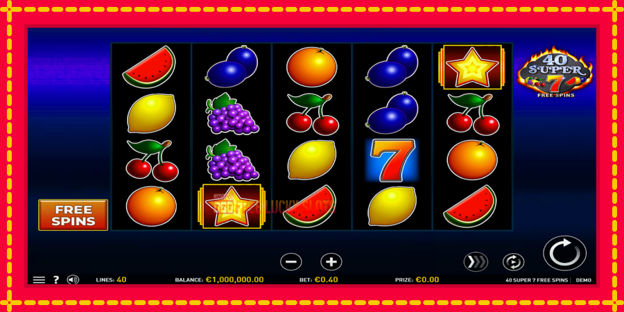 40 Super 7 Free Spins: สล็อตแมชชีนพร้อมกราฟิกที่ทันสมัย, รูปภาพ 2