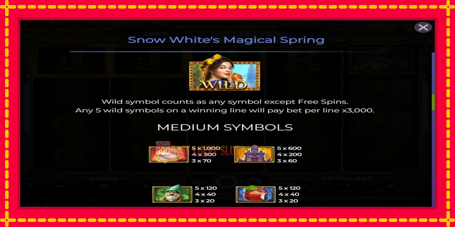 Snow Whites Magical Spring: สล็อตแมชชีนพร้อมกราฟิกที่ทันสมัย, รูปภาพ 5