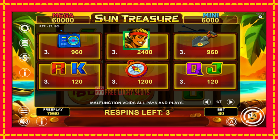 Sun Treasure Hold & Win: สล็อตแมชชีนพร้อมกราฟิกที่ทันสมัย, รูปภาพ 5