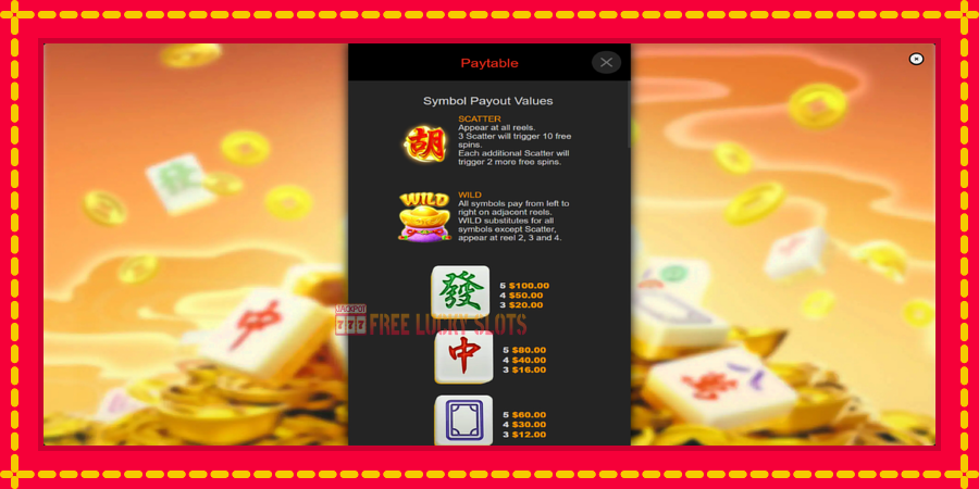 Mahjong Phoenix: สล็อตแมชชีนพร้อมกราฟิกที่ทันสมัย, รูปภาพ 5