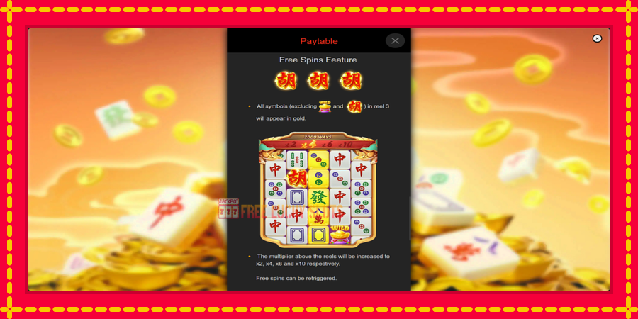 Mahjong Phoenix: สล็อตแมชชีนพร้อมกราฟิกที่ทันสมัย, รูปภาพ 6