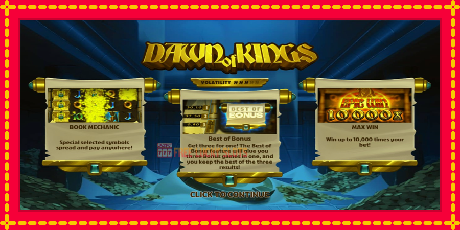 Dawn of Kings: สล็อตแมชชีนพร้อมกราฟิกที่ทันสมัย, รูปภาพ 1