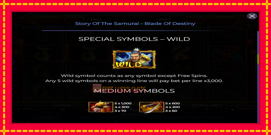 Story of the Samuari: Blade of Destiny: สล็อตแมชชีนพร้อมกราฟิกที่ทันสมัย, รูปภาพ 5