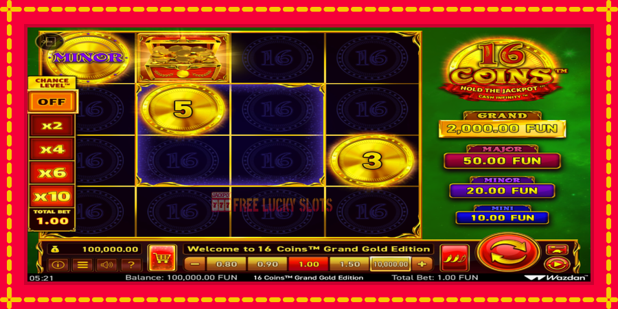 16 Coins Grand Gold Edition: สล็อตแมชชีนพร้อมกราฟิกที่ทันสมัย, รูปภาพ 2