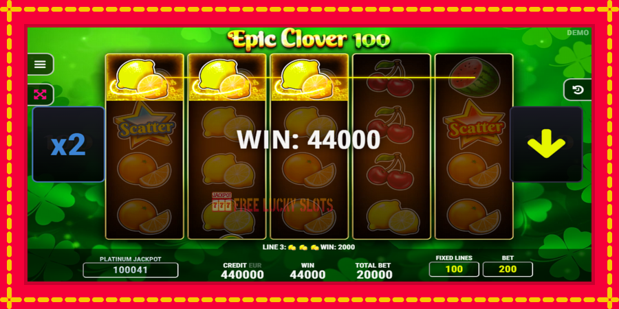 Epic Clover 100: สล็อตแมชชีนพร้อมกราฟิกที่ทันสมัย, รูปภาพ 2