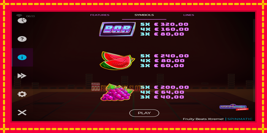 Fruity Beats Xtreme: สล็อตแมชชีนพร้อมกราฟิกที่ทันสมัย, รูปภาพ 4