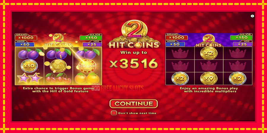 Hit Coins 2 Hold and Spin: สล็อตแมชชีนพร้อมกราฟิกที่ทันสมัย, รูปภาพ 1