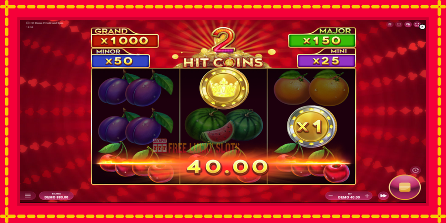 Hit Coins 2 Hold and Spin: สล็อตแมชชีนพร้อมกราฟิกที่ทันสมัย, รูปภาพ 3