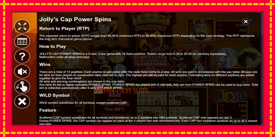 Jollys Cap Power Spins: สล็อตแมชชีนพร้อมกราฟิกที่ทันสมัย, รูปภาพ 7