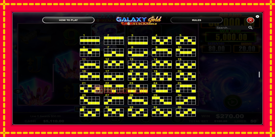 Galaxy Gold CashStacks Gold: สล็อตแมชชีนพร้อมกราฟิกที่ทันสมัย, รูปภาพ 6