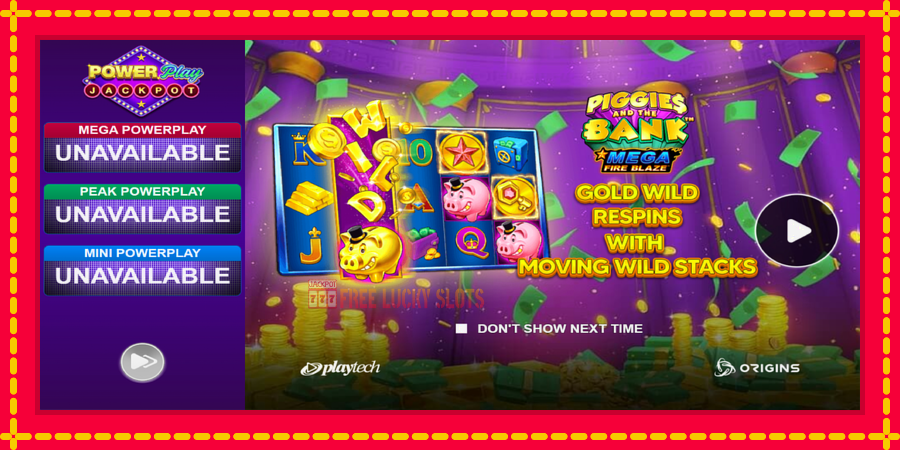 Piggies and the Bank PowerPlay Jackpot: สล็อตแมชชีนพร้อมกราฟิกที่ทันสมัย, รูปภาพ 1