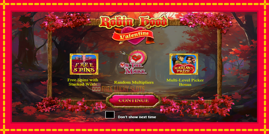 Robin Hood Valentine: สล็อตแมชชีนพร้อมกราฟิกที่ทันสมัย, รูปภาพ 1