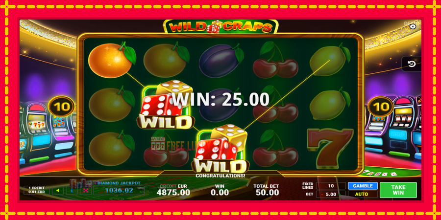 Wild Craps: สล็อตแมชชีนพร้อมกราฟิกที่ทันสมัย, รูปภาพ 4