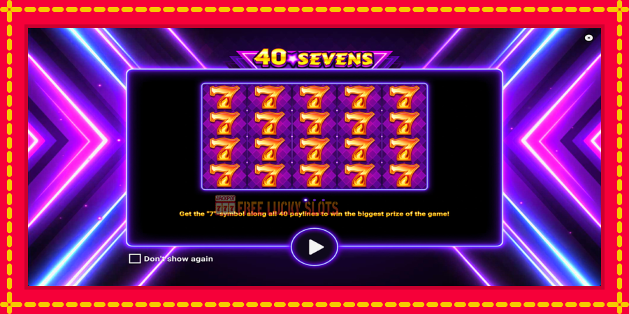 40 Sevens Buy Feature: สล็อตแมชชีนพร้อมกราฟิกที่ทันสมัย, รูปภาพ 1