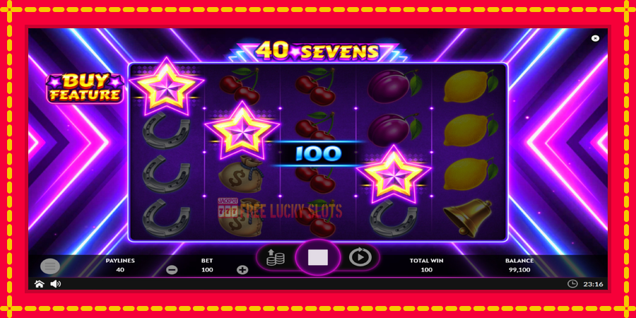 40 Sevens Buy Feature: สล็อตแมชชีนพร้อมกราฟิกที่ทันสมัย, รูปภาพ 4