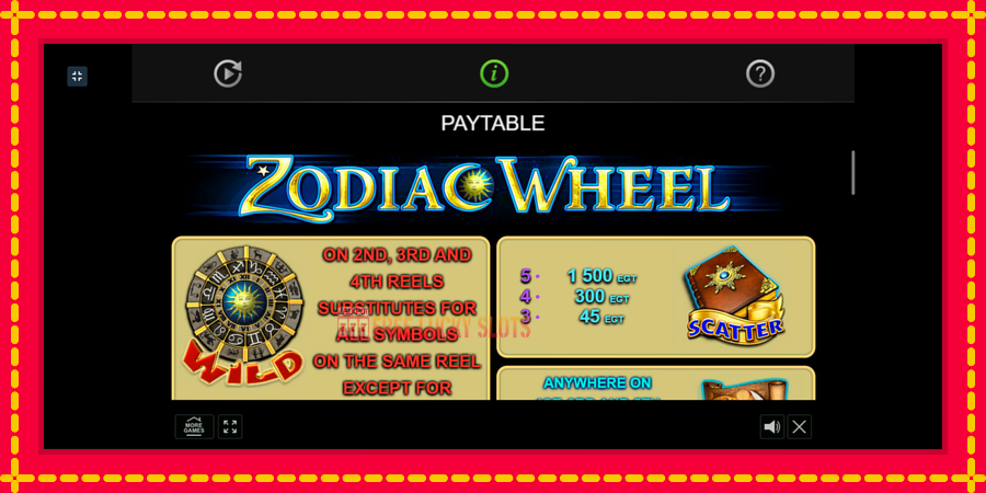 Zodiac Wheel: สล็อตแมชชีนพร้อมกราฟิกที่ทันสมัย, รูปภาพ 6