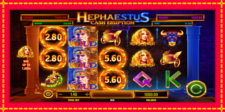 Cash Eruption Hephaestus: สล็อตแมชชีนพร้อมกราฟิกที่ทันสมัย, รูปภาพ 2