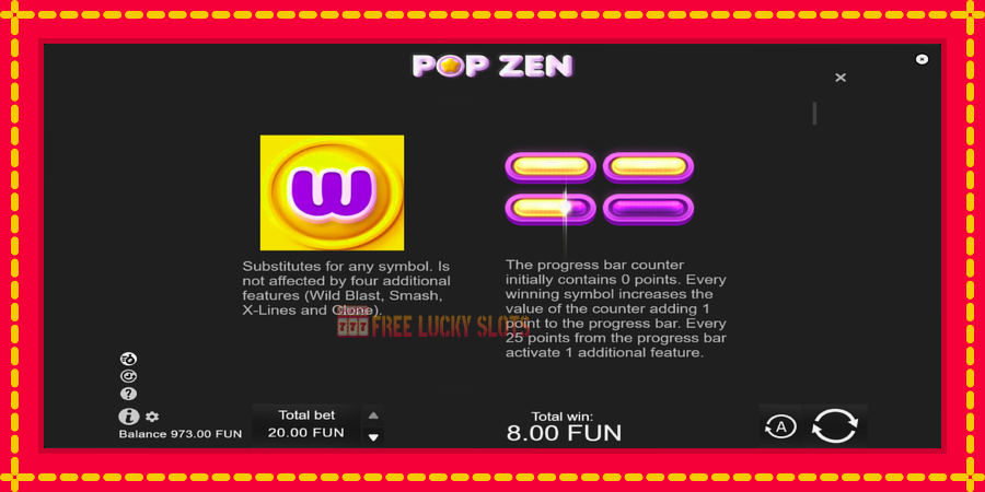 Pop Zen: สล็อตแมชชีนพร้อมกราฟิกที่ทันสมัย, รูปภาพ 5