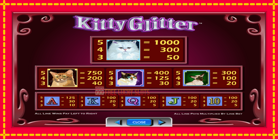 Kitty Glitter: สล็อตแมชชีนพร้อมกราฟิกที่ทันสมัย, รูปภาพ 6