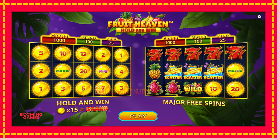 Fruit Heaven Hold and Win: สล็อตแมชชีนพร้อมกราฟิกที่ทันสมัย, รูปภาพ 1