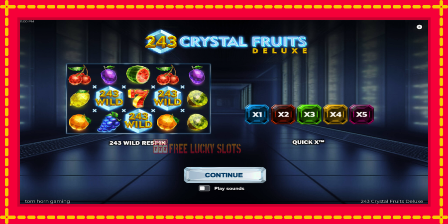 243 Crystal Fruits Deluxe: สล็อตแมชชีนพร้อมกราฟิกที่ทันสมัย, รูปภาพ 1