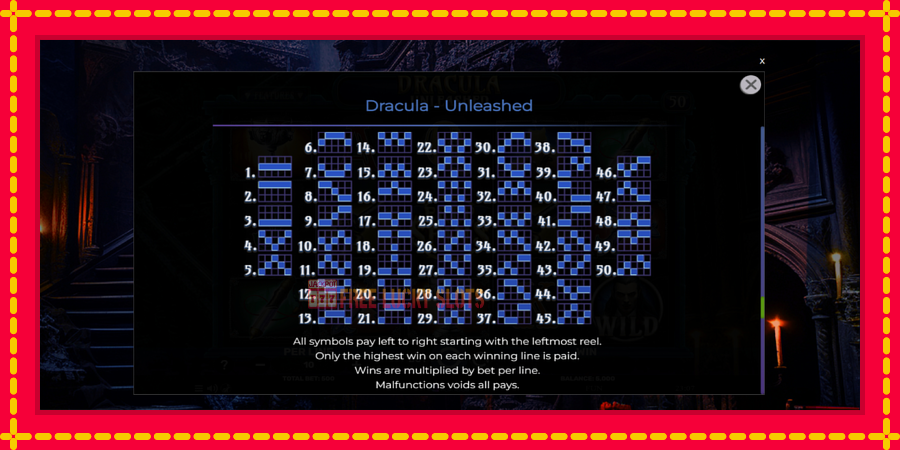 Dracula - Unleashed: สล็อตแมชชีนพร้อมกราฟิกที่ทันสมัย, รูปภาพ 7