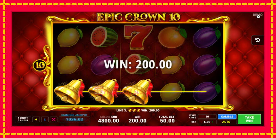 Epic Crown 10: สล็อตแมชชีนพร้อมกราฟิกที่ทันสมัย, รูปภาพ 2