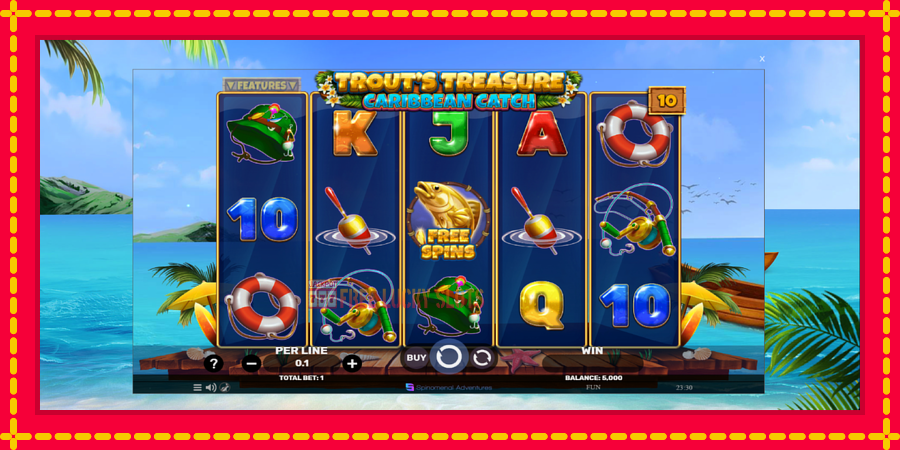 Trouts Treasure Caribbean Catch: สล็อตแมชชีนพร้อมกราฟิกที่ทันสมัย, รูปภาพ 2