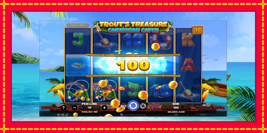 Trouts Treasure Caribbean Catch: สล็อตแมชชีนพร้อมกราฟิกที่ทันสมัย, รูปภาพ 3