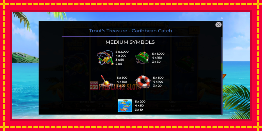 Trouts Treasure Caribbean Catch: สล็อตแมชชีนพร้อมกราฟิกที่ทันสมัย, รูปภาพ 6