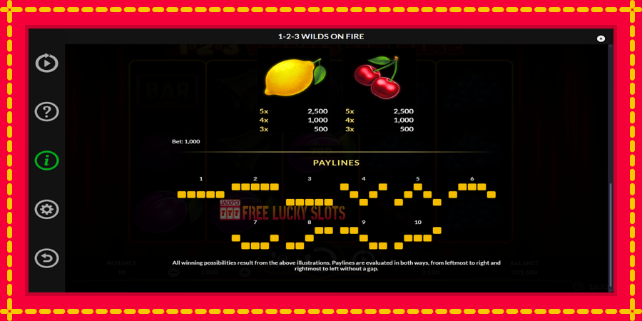 1-2-3 Wilds on Fire: สล็อตแมชชีนพร้อมกราฟิกที่ทันสมัย, รูปภาพ 6