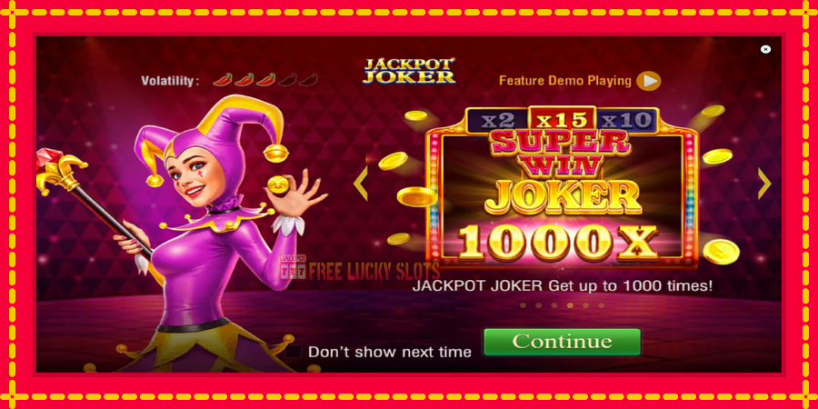 Jackpot Joker: สล็อตแมชชีนพร้อมกราฟิกที่ทันสมัย, รูปภาพ 1