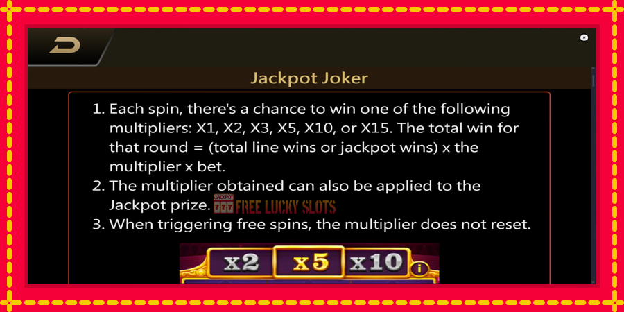 Jackpot Joker: สล็อตแมชชีนพร้อมกราฟิกที่ทันสมัย, รูปภาพ 6