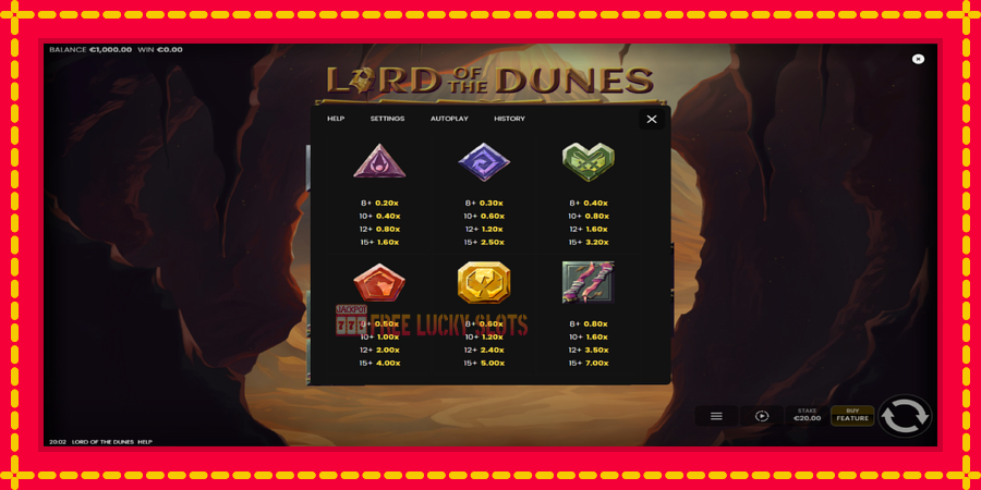 Lord of the Dunes: สล็อตแมชชีนพร้อมกราฟิกที่ทันสมัย, รูปภาพ 5