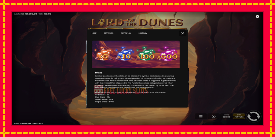 Lord of the Dunes: สล็อตแมชชีนพร้อมกราฟิกที่ทันสมัย, รูปภาพ 6