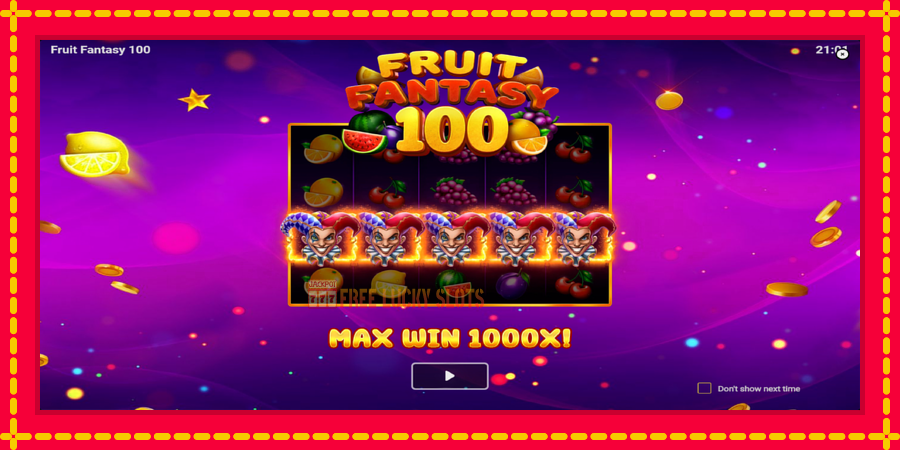 Fruit Fantasy 100: สล็อตแมชชีนพร้อมกราฟิกที่ทันสมัย, รูปภาพ 1