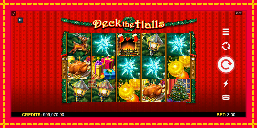 Deck The Halls: สล็อตแมชชีนพร้อมกราฟิกที่ทันสมัย, รูปภาพ 1