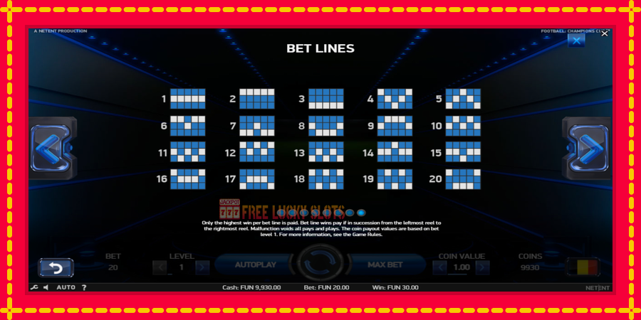 Football Champions Cup: สล็อตแมชชีนพร้อมกราฟิกที่ทันสมัย, รูปภาพ 7