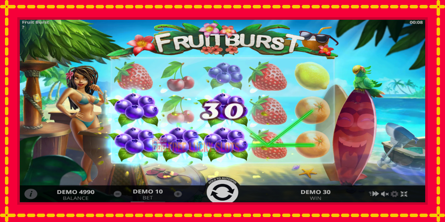 Fruitburst: สล็อตแมชชีนพร้อมกราฟิกที่ทันสมัย, รูปภาพ 3