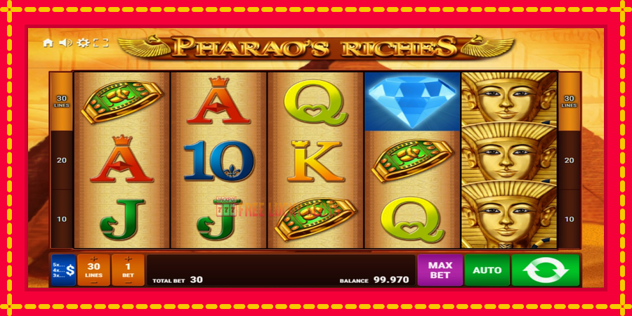 Pharaos Riches: สล็อตแมชชีนพร้อมกราฟิกที่ทันสมัย, รูปภาพ 1