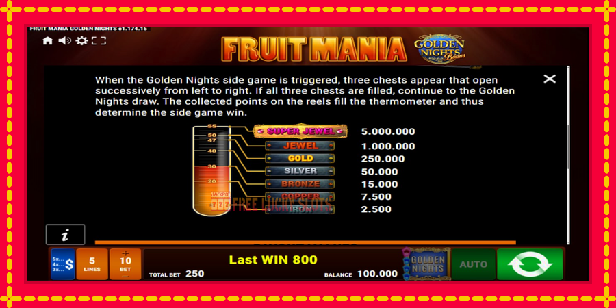 Fruit Mania Golden Nights: สล็อตแมชชีนพร้อมกราฟิกที่ทันสมัย, รูปภาพ 6