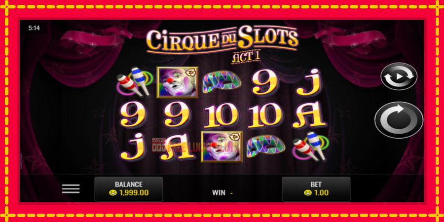 Cirque du Slots: สล็อตแมชชีนพร้อมกราฟิกที่ทันสมัย, รูปภาพ 1