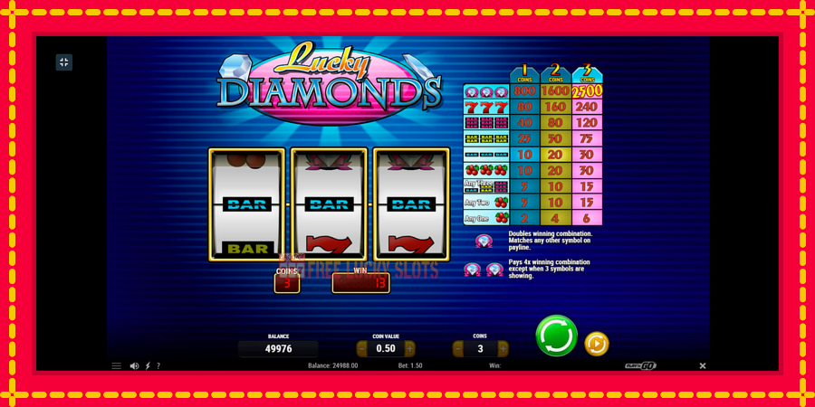 Lucky Diamonds: สล็อตแมชชีนพร้อมกราฟิกที่ทันสมัย, รูปภาพ 2