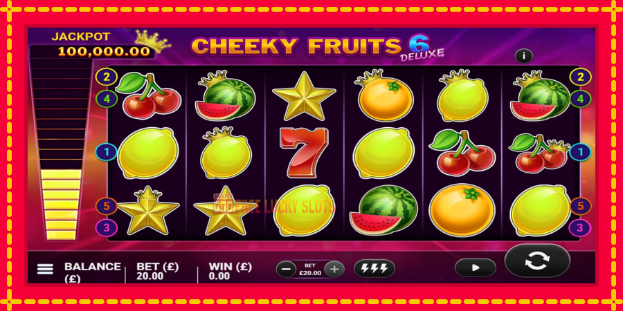 Cheeky Fruits 6 Deluxe: สล็อตแมชชีนพร้อมกราฟิกที่ทันสมัย, รูปภาพ 4