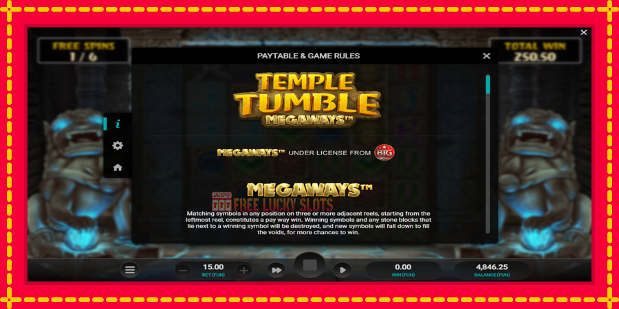 Temple Tumble: สล็อตแมชชีนพร้อมกราฟิกที่ทันสมัย, รูปภาพ 6