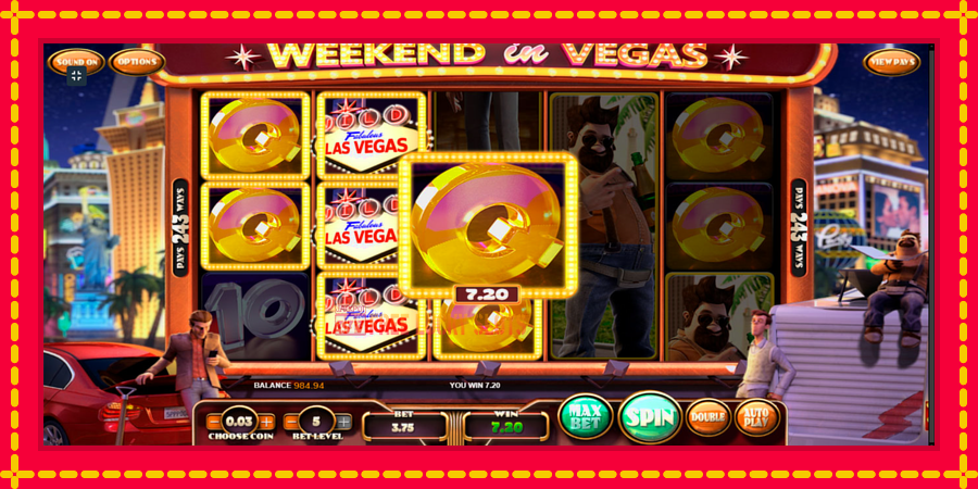 Weekend In Vegas: สล็อตแมชชีนพร้อมกราฟิกที่ทันสมัย, รูปภาพ 3